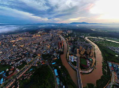航拍肇庆全景